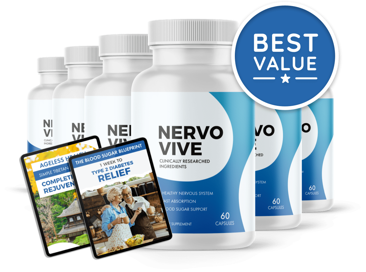 Nerve Restore 6 bottle best value supply 180 day natural nerve health supplement package